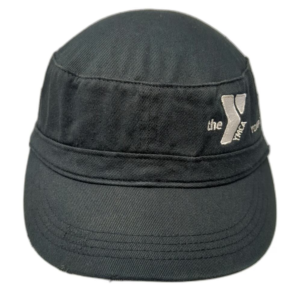 District Black Army Cap One Size YMCA Horsethief Reservoir Adjustable Cotton Hat